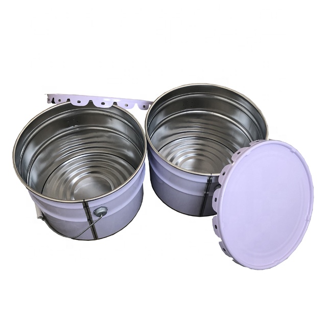 10L带桶盖锁环的油漆桶金属锡桶