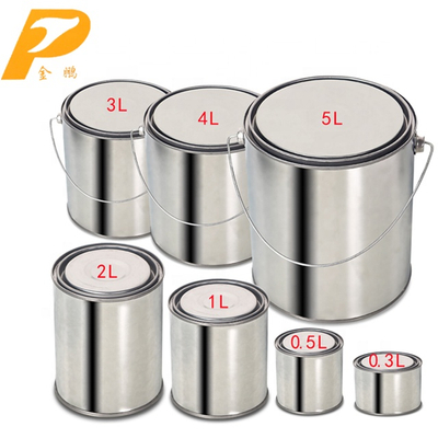 定制尺寸的金属空油漆罐，用于化学涂料墨水溶剂